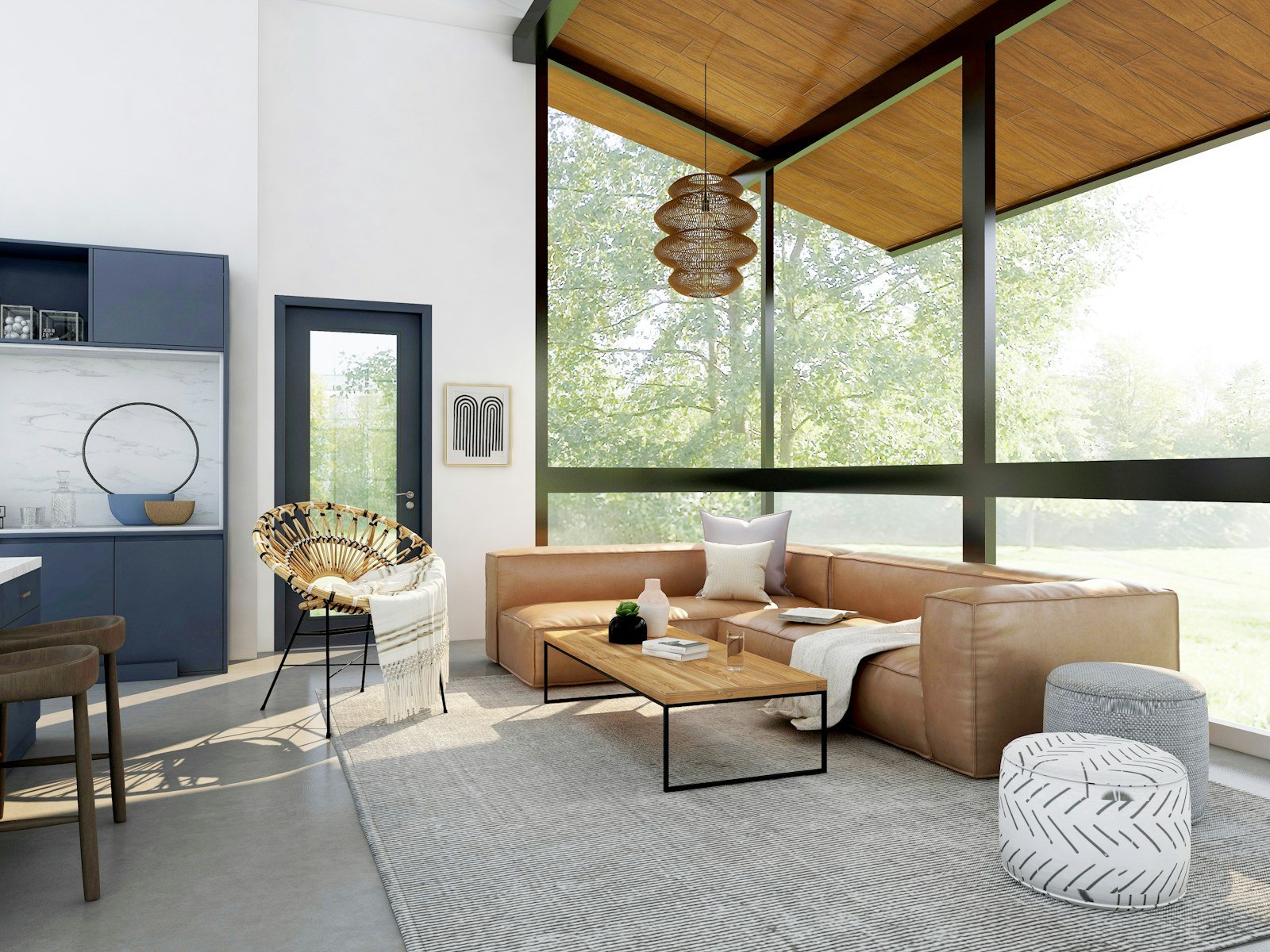 Contemporary factory-made modular kitchen